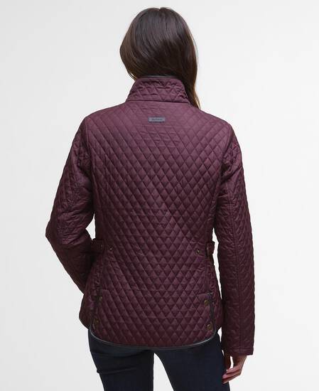Dahlia Quilted Jacket Black Cherry