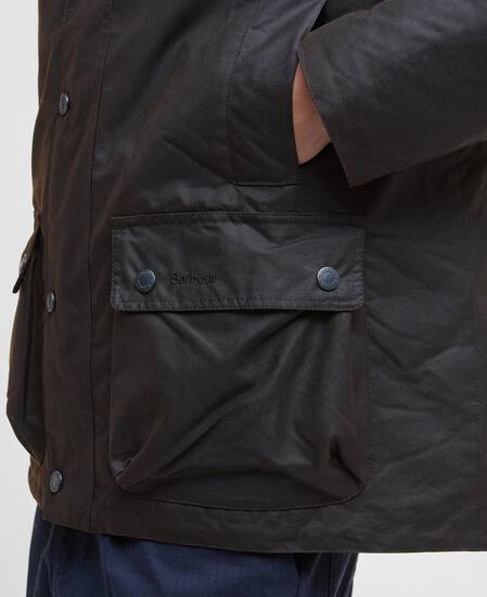 Modern Beaufort Waxed Jacket Dark Brown/Midnight Oak