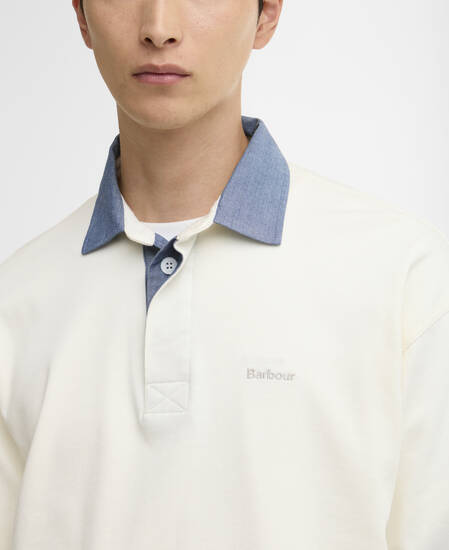 Oldgate Oversized Rugby Shirt Whisper White