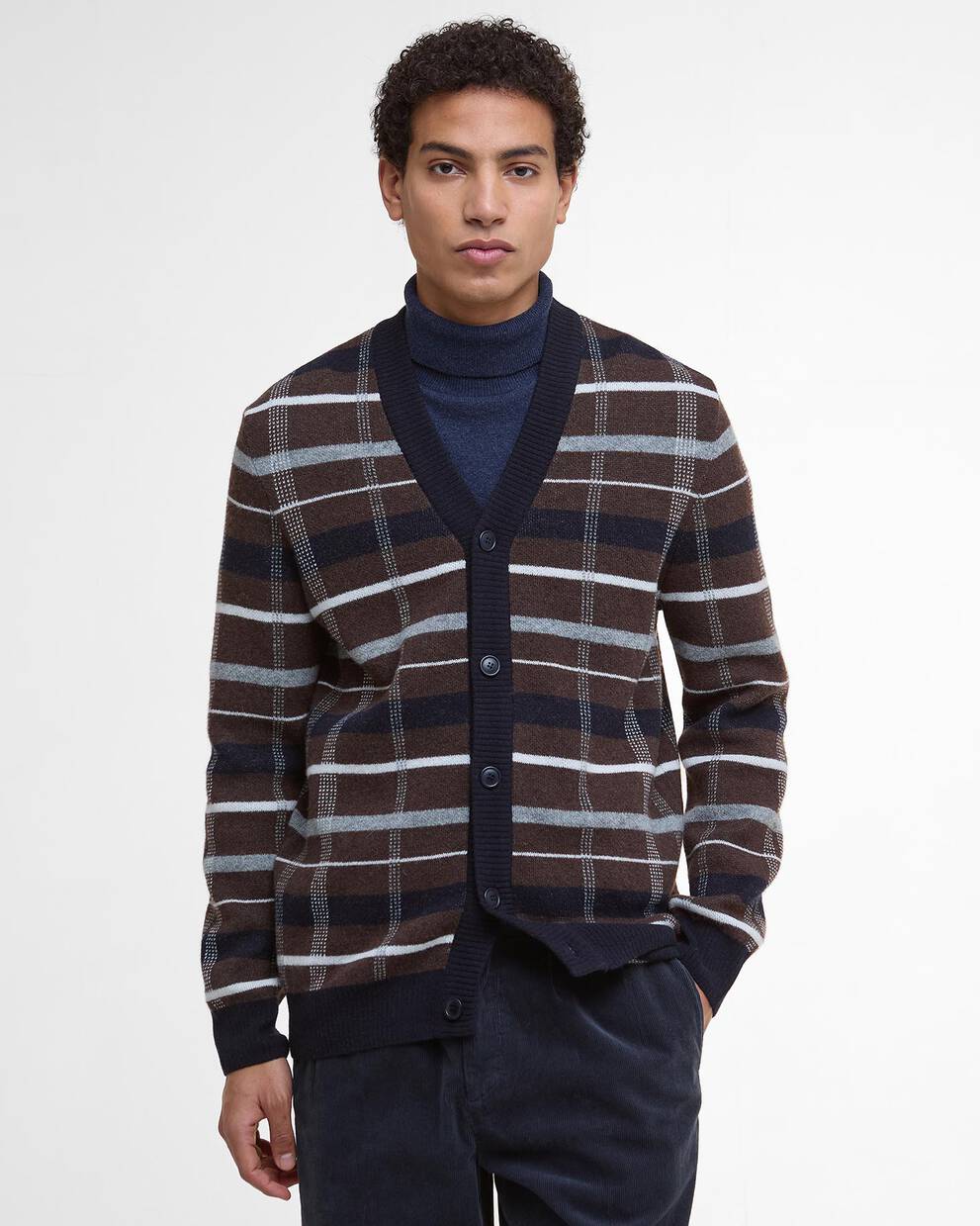 Cardigan in tartan Kane