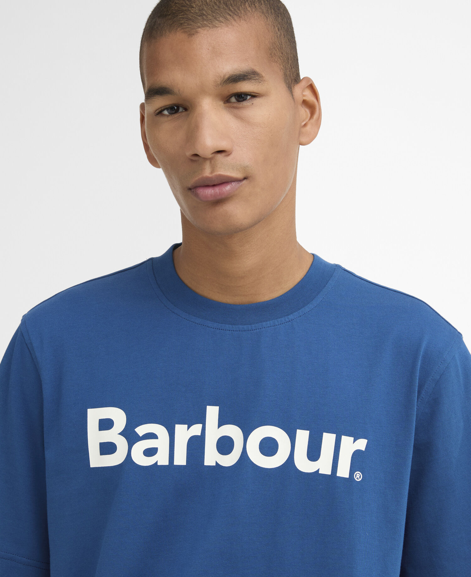 Logo Relaxed T-Shirt Sailboat Blue