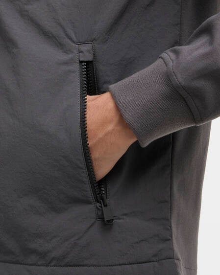 Ethan Quilted Sweatshirt Charcoal