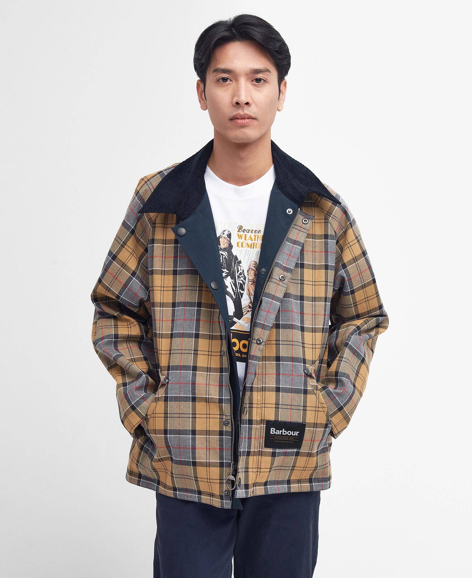 Oversized Reversible Transporter Jacket Navy-Dress image number 3