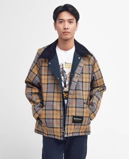 Oversized Reversible Transporter Jacket Navy-Dress