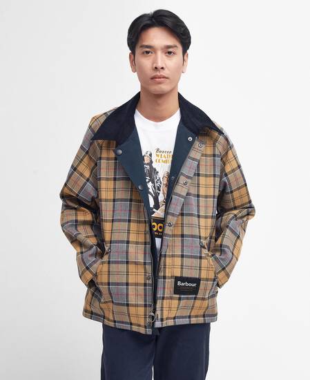 Oversized Reversible Transporter Jacket Navy-Dress