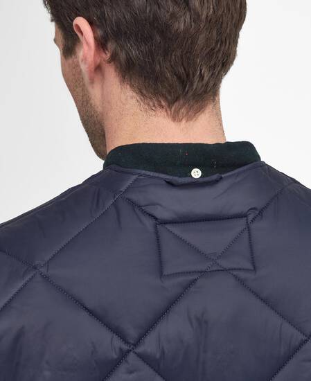 Large Box Quilted Liner Navy Large Box Quilted Liner Navy