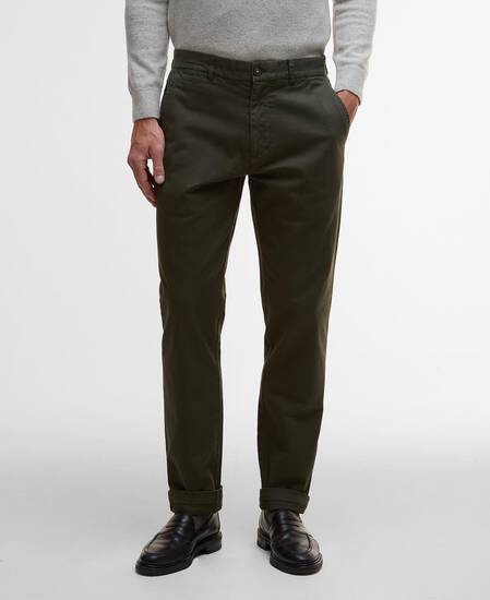 Pantaloni in tessuto stretch lavato dalla vestibilità leggermente aderente Forest Pantaloni in tessuto stretch lavato dalla vestibilità leggermente aderente Forest