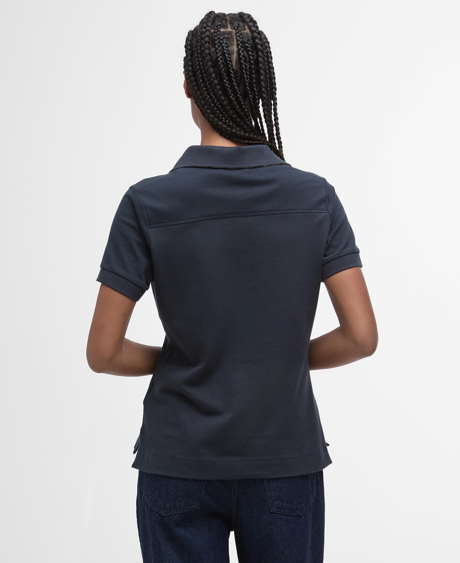 Portsdown Polo Shirt Navy/Hessian