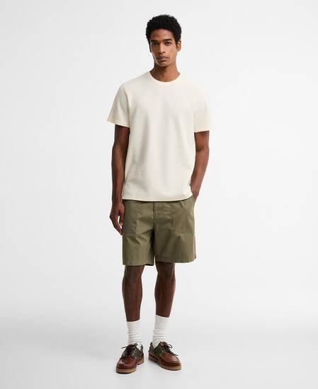 Lingdale Textured Tailored T-Shirt Whisper White
