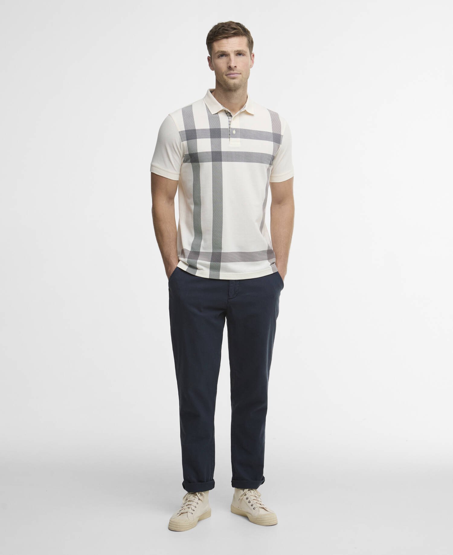 Blaine Tartan Short-Sleeved Polo Shirt image number 1
