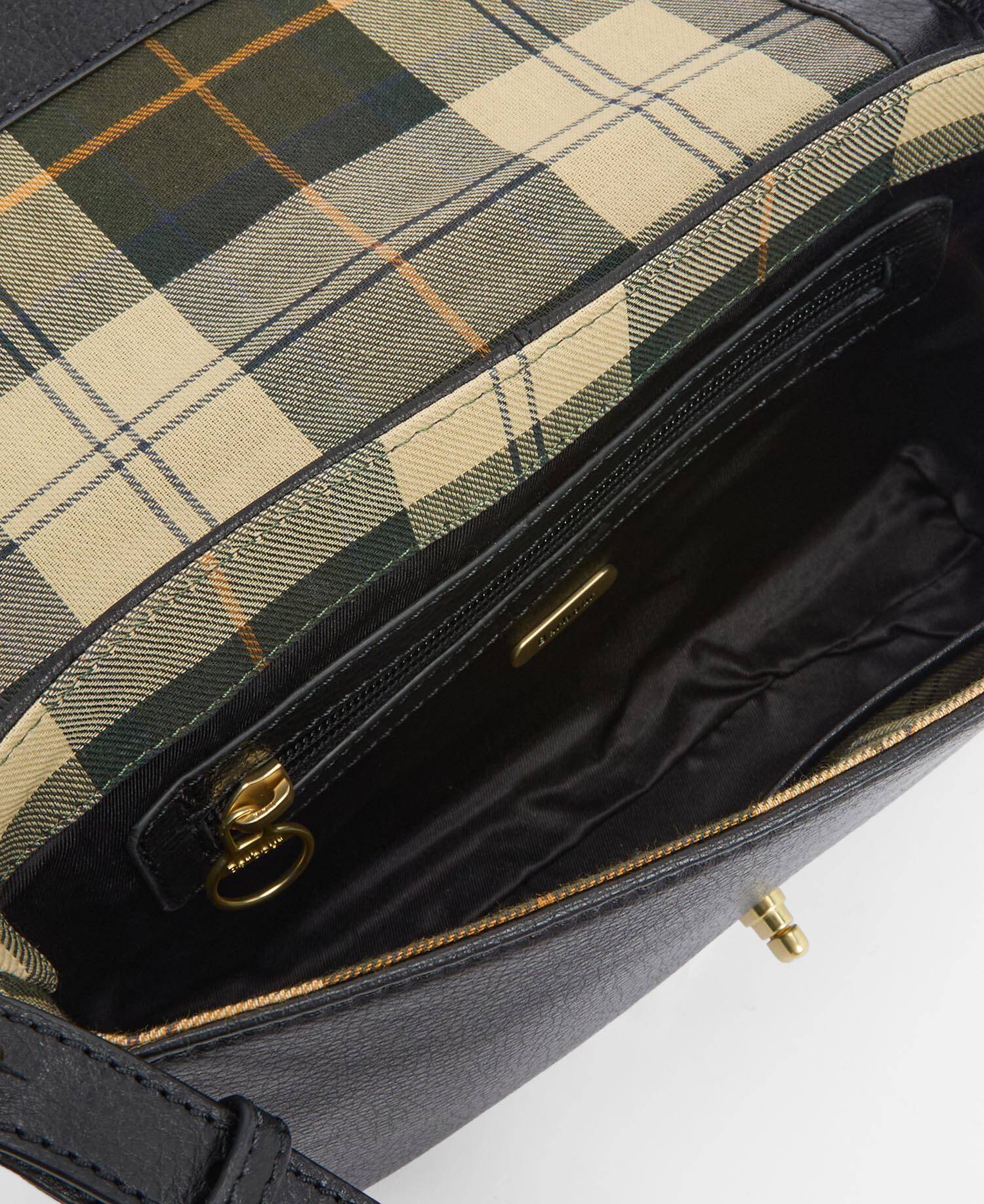 Rosa Leather Crossbody Bag Black image number 6