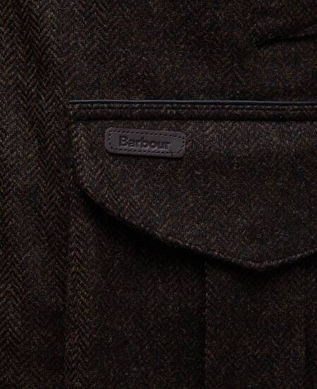 Giacca Hereford in tweed di lana Rustic Brown