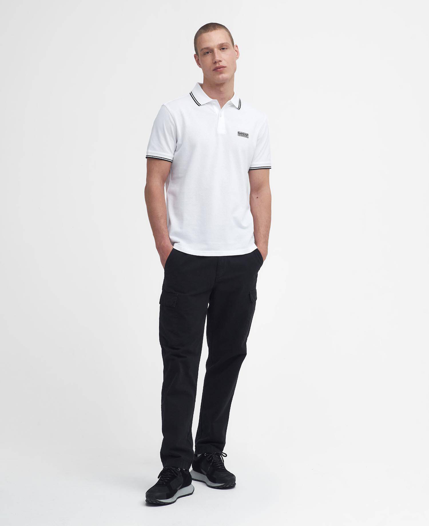 Evan Short-Sleeved Polo Shirt Classic White image number 1