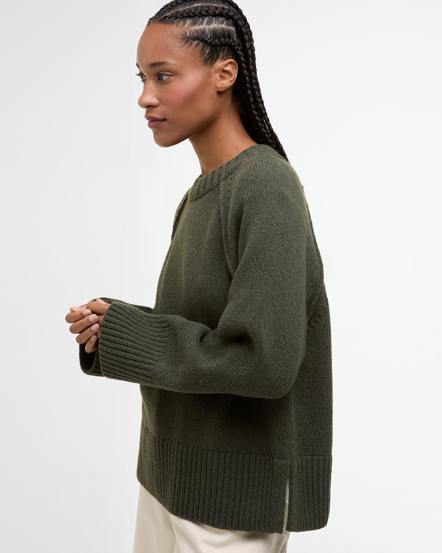 Ashdon Crew Neck Jumper Sage