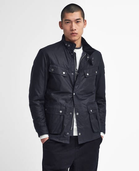 Duke Waxed Jacket Classic Navy
