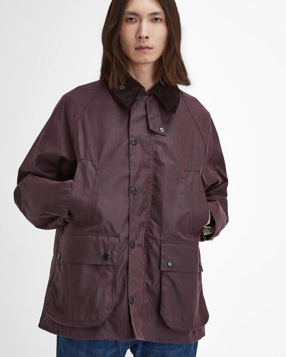 Oversized Bedale Waxed Jacket