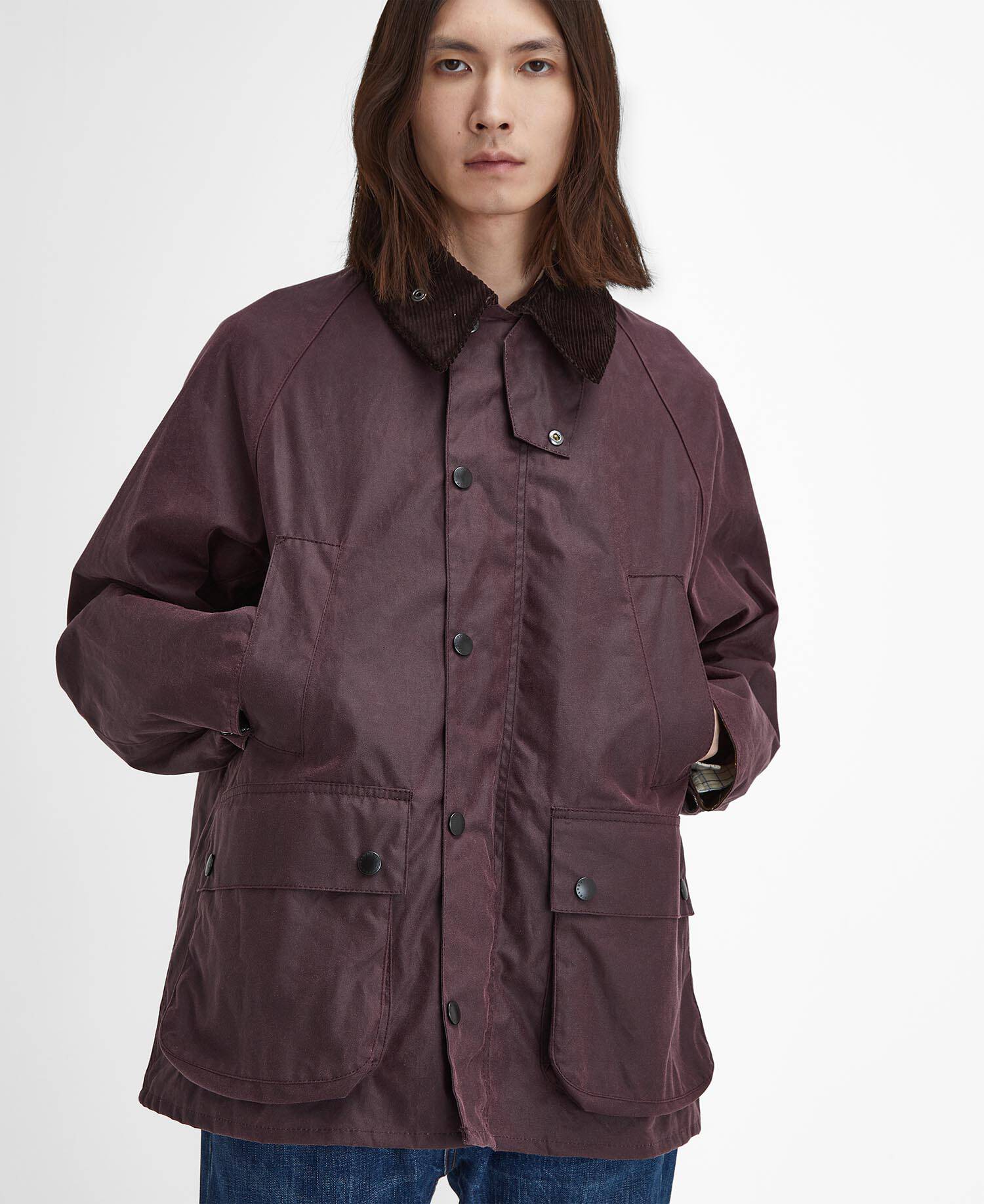 Oversized Bedale Waxed Jacket image number 5