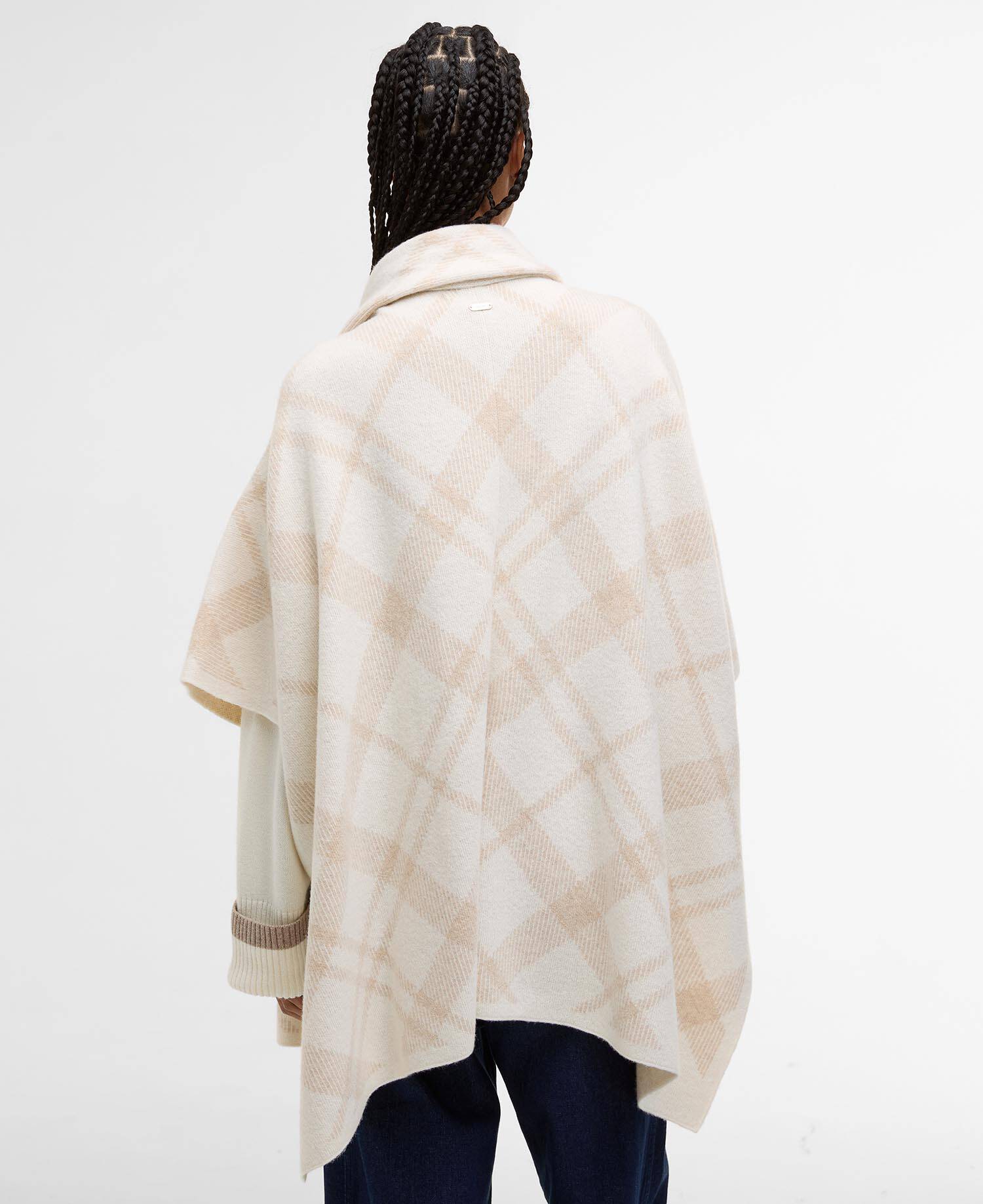 Vienna Tartan Wool-Blend Cape Multi image number 2