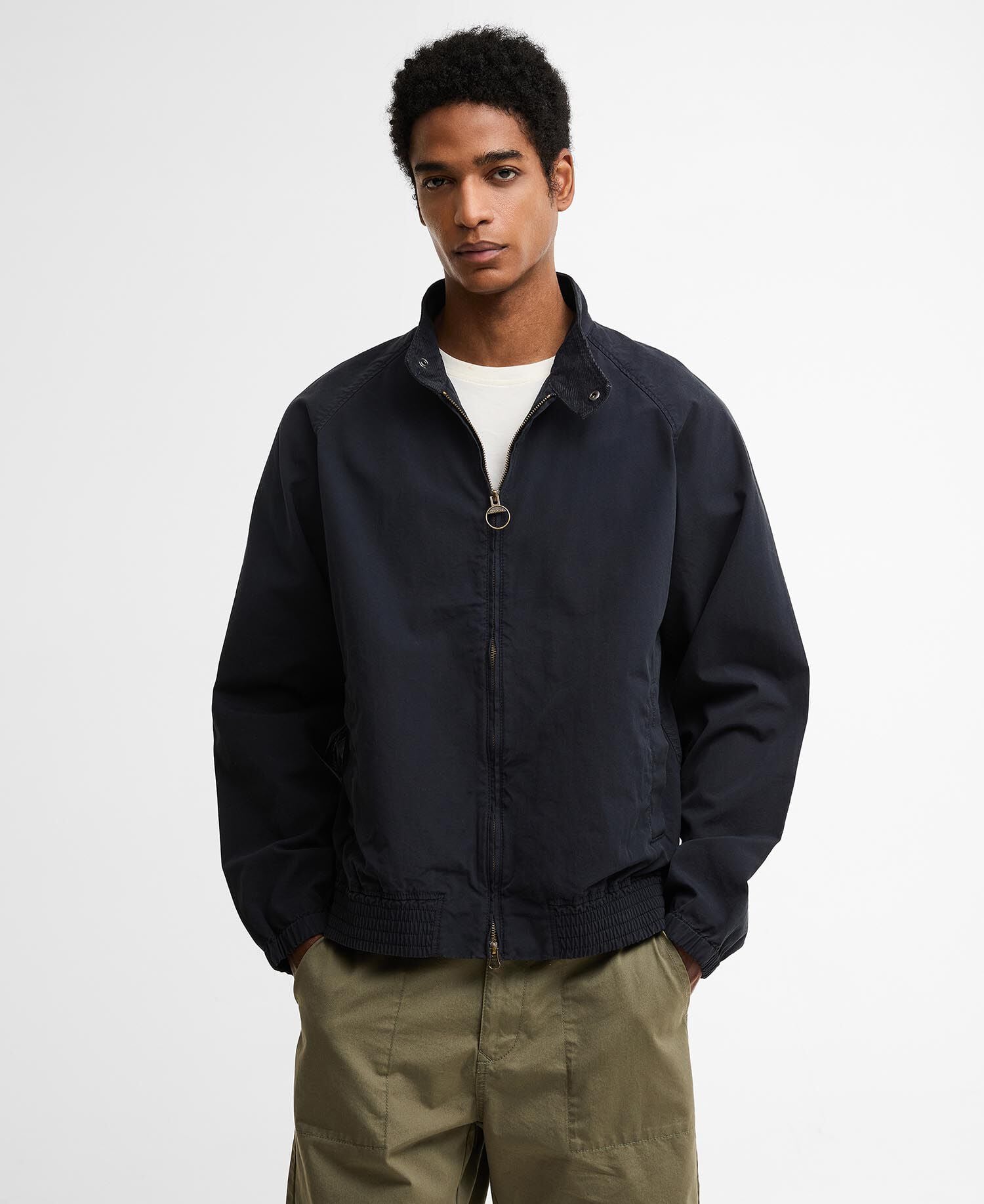 Royston Cotton Harrington Jacket Dark Navy