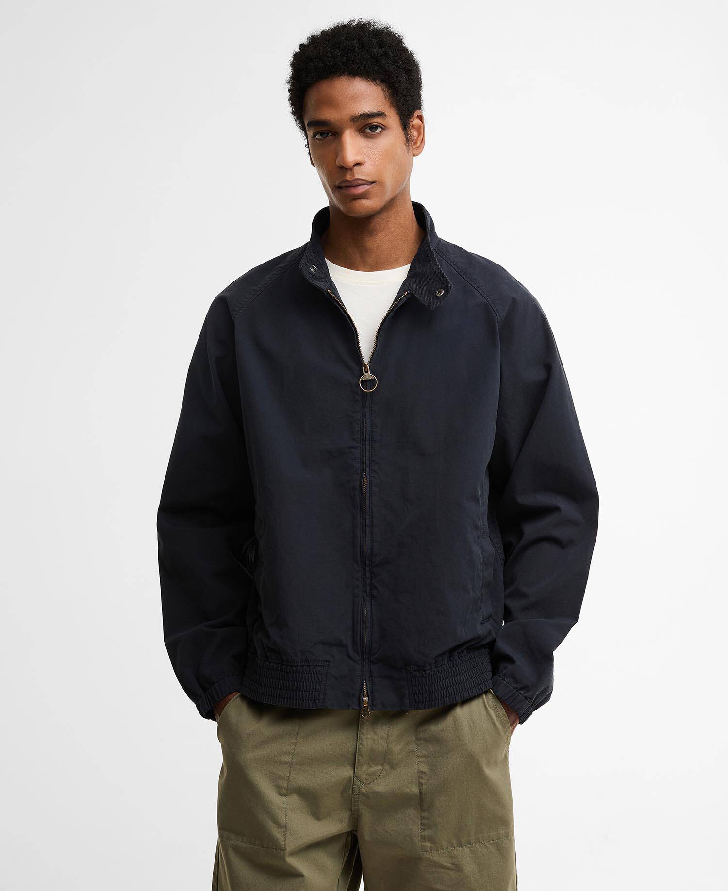 Royston Cotton Harrington Jacket Dark Navy image number 0