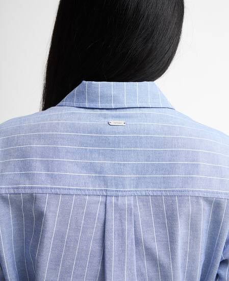 Avon Striped Shirt Dress Chambray/White Stripe