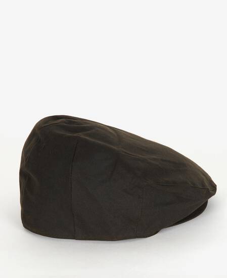 Waxed Flat Cap Olive