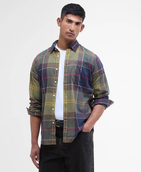 Glendale Tailored Long-Sleeved Shirt Classic Tartan