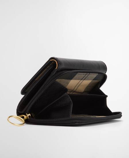 Ledertasche Rosa French Black/ Deboss Tartan