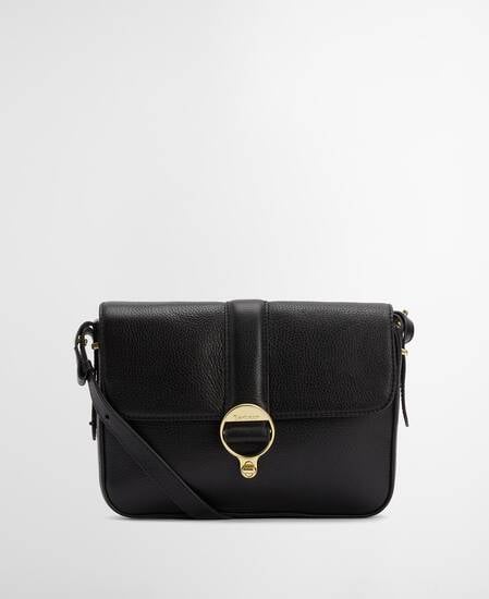 Rosa Leather Crossbody Bag Black