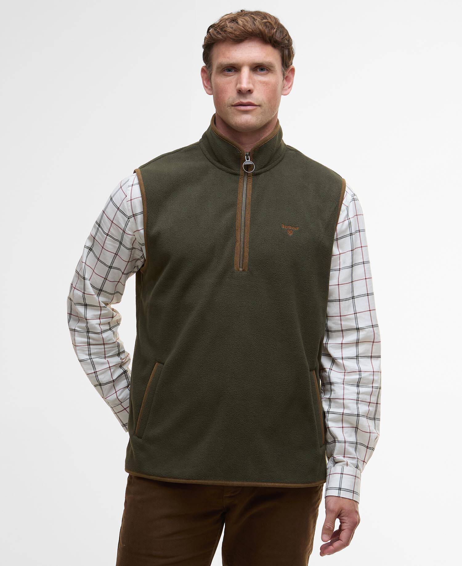 Harwood Half-Zip Fleeced Gilet image number 0