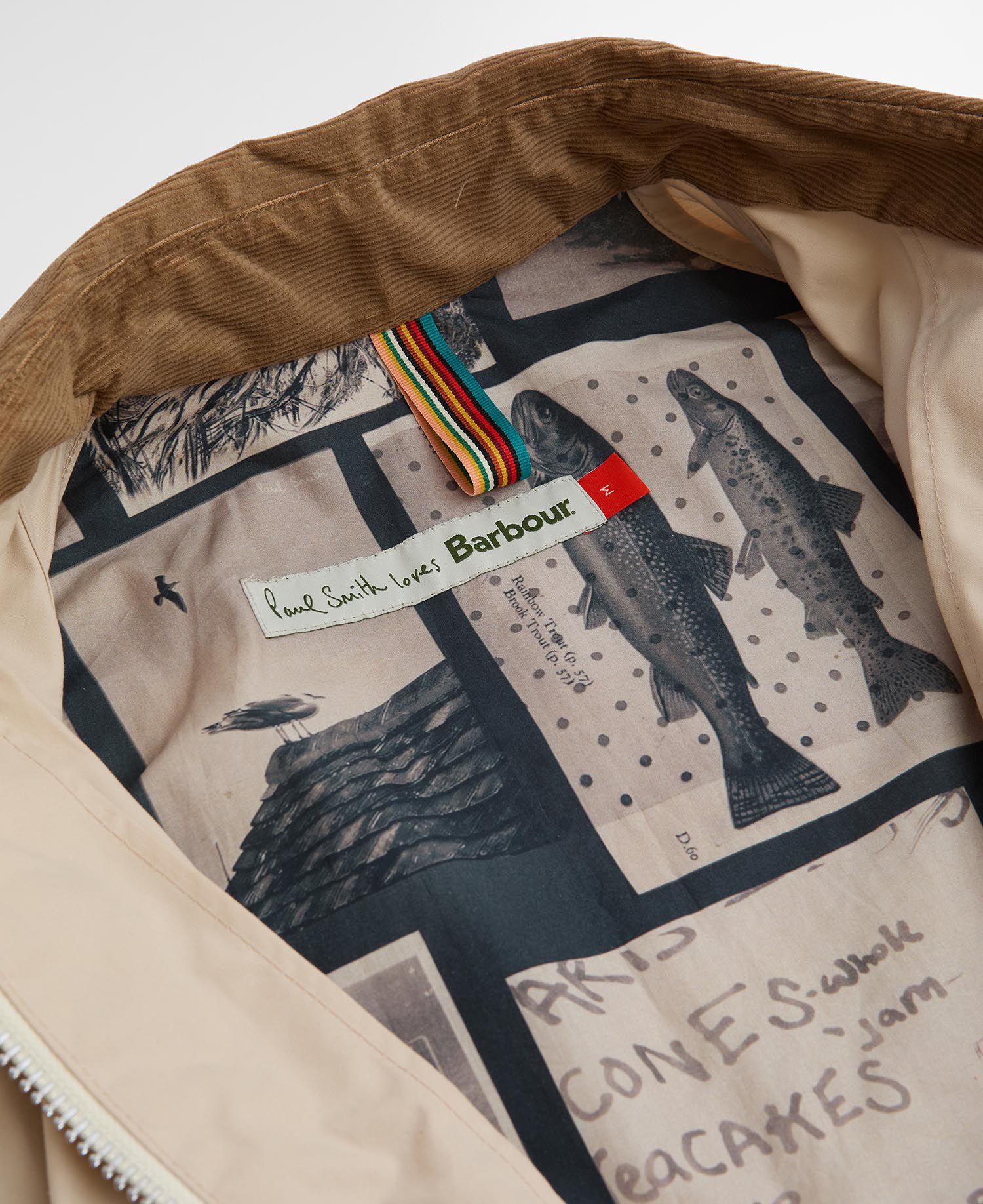 Giacca casual Bedale Sugarlump Paul Smith Loves Barbour Oatmeal