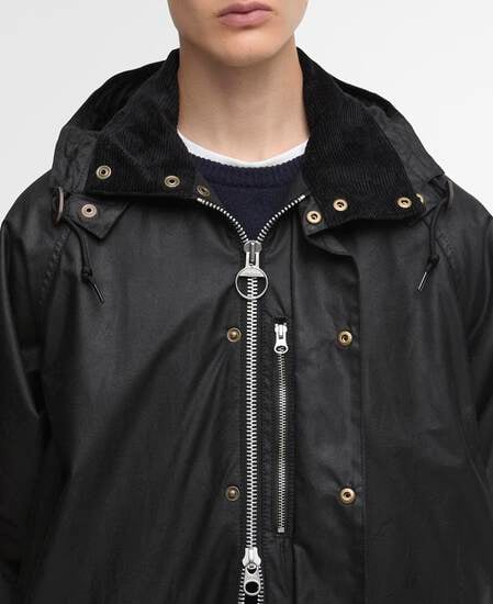 Barbour for Margaret Howell Waxed Parka Black