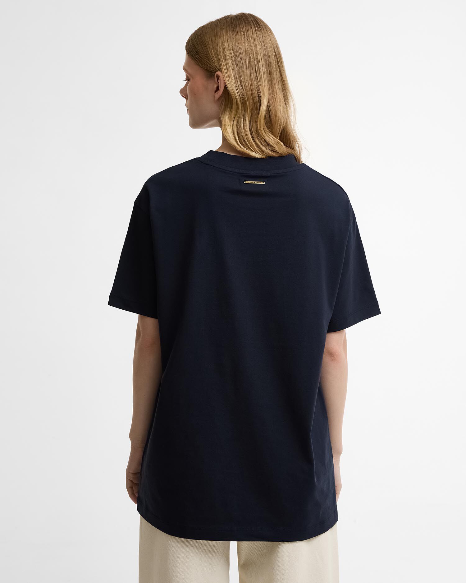 T-shirt oversize con stampa Wild Flower Barbour x FARM Rio Navy