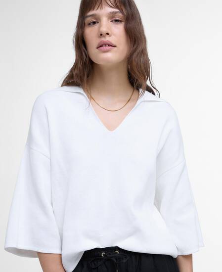 Natalia Knitted T-Shirt Cloud