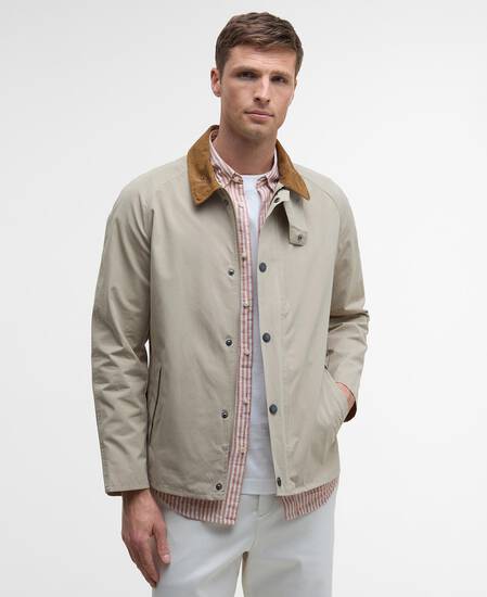 Peached Tracker Casual Jacket Washed Stone