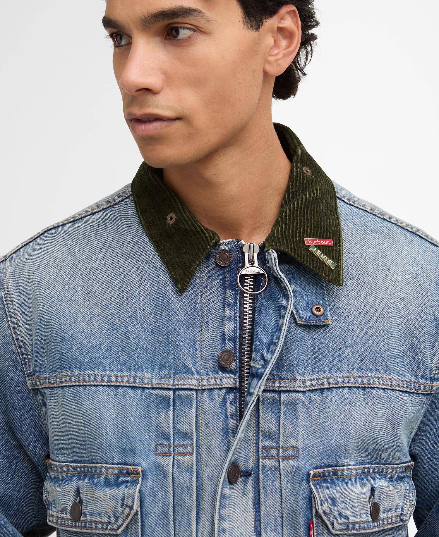 Barbour x Levi's Type II Denim Jacket Vintage Washed image number 7