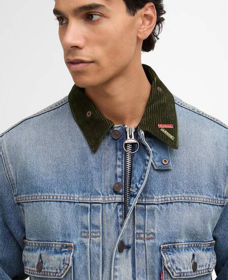 Barbour x Levi's Type II Denim Jacket Vintage Washed