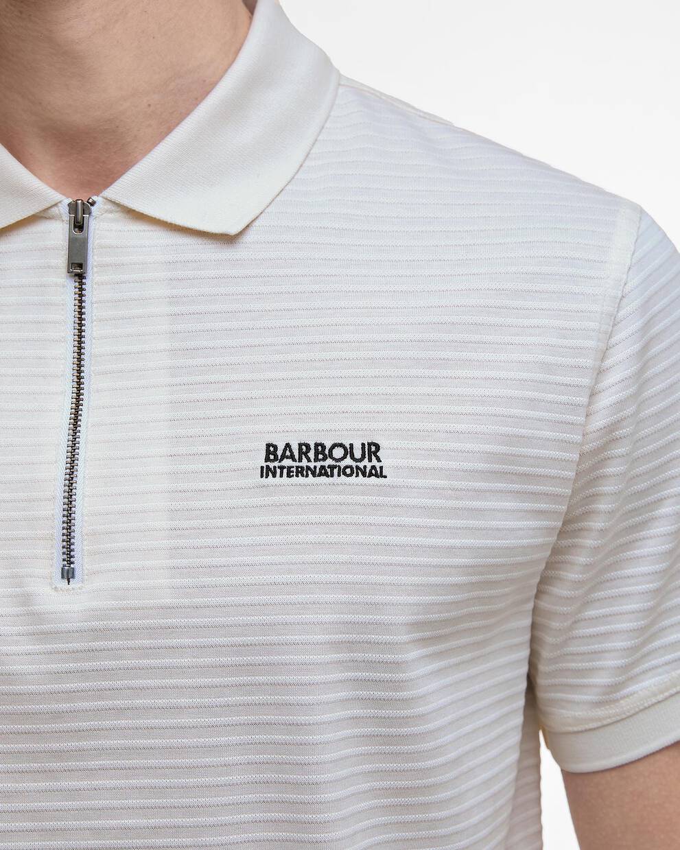 Alfred Jacquard Striped Polo Shirt