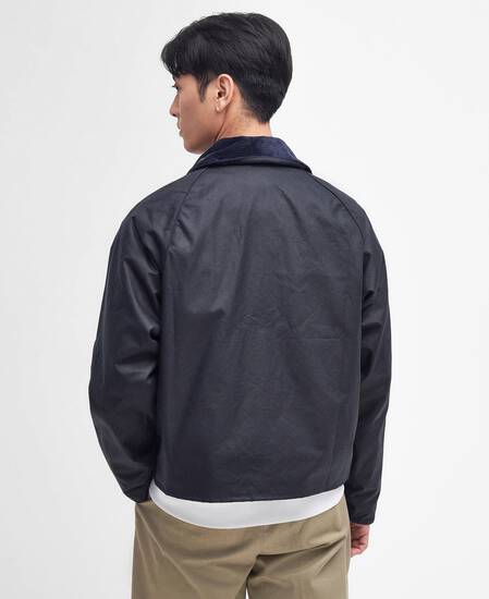 Spey Slim Waxed Jacket Classic Navy