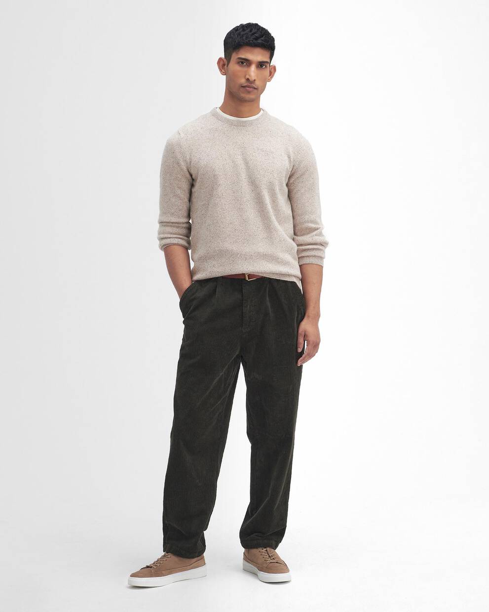 Stretch Cord Relaxed Trousers