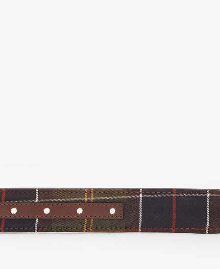 Cintura in pelle Tartan reversibile 