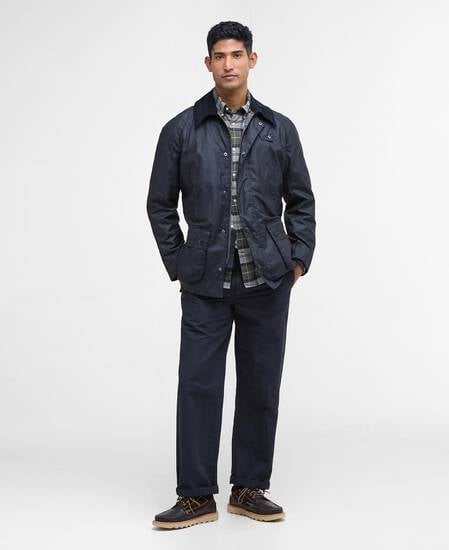 Ashby Waxed Jacket Classic Navy