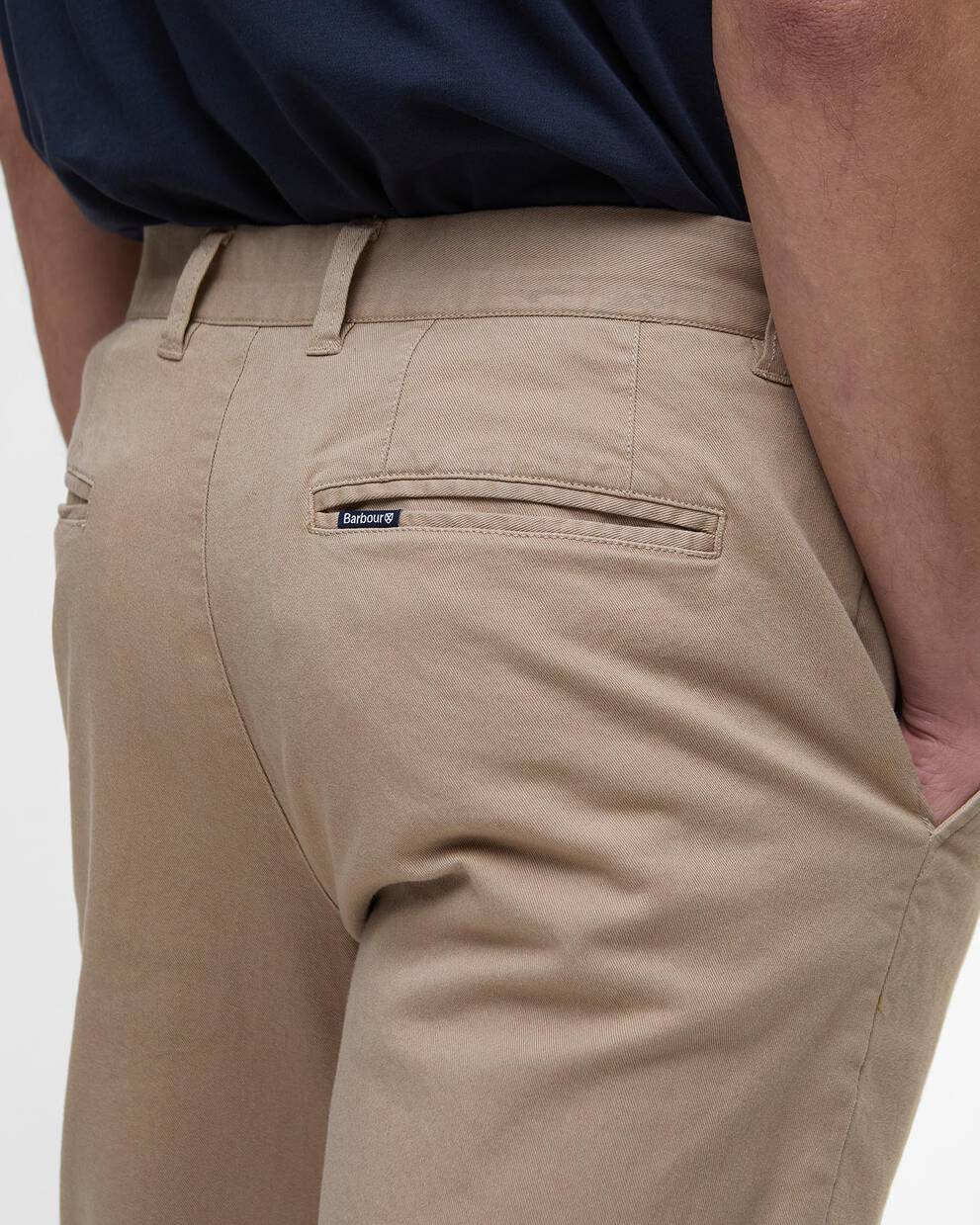 Washed Stretch Tailored Trousers