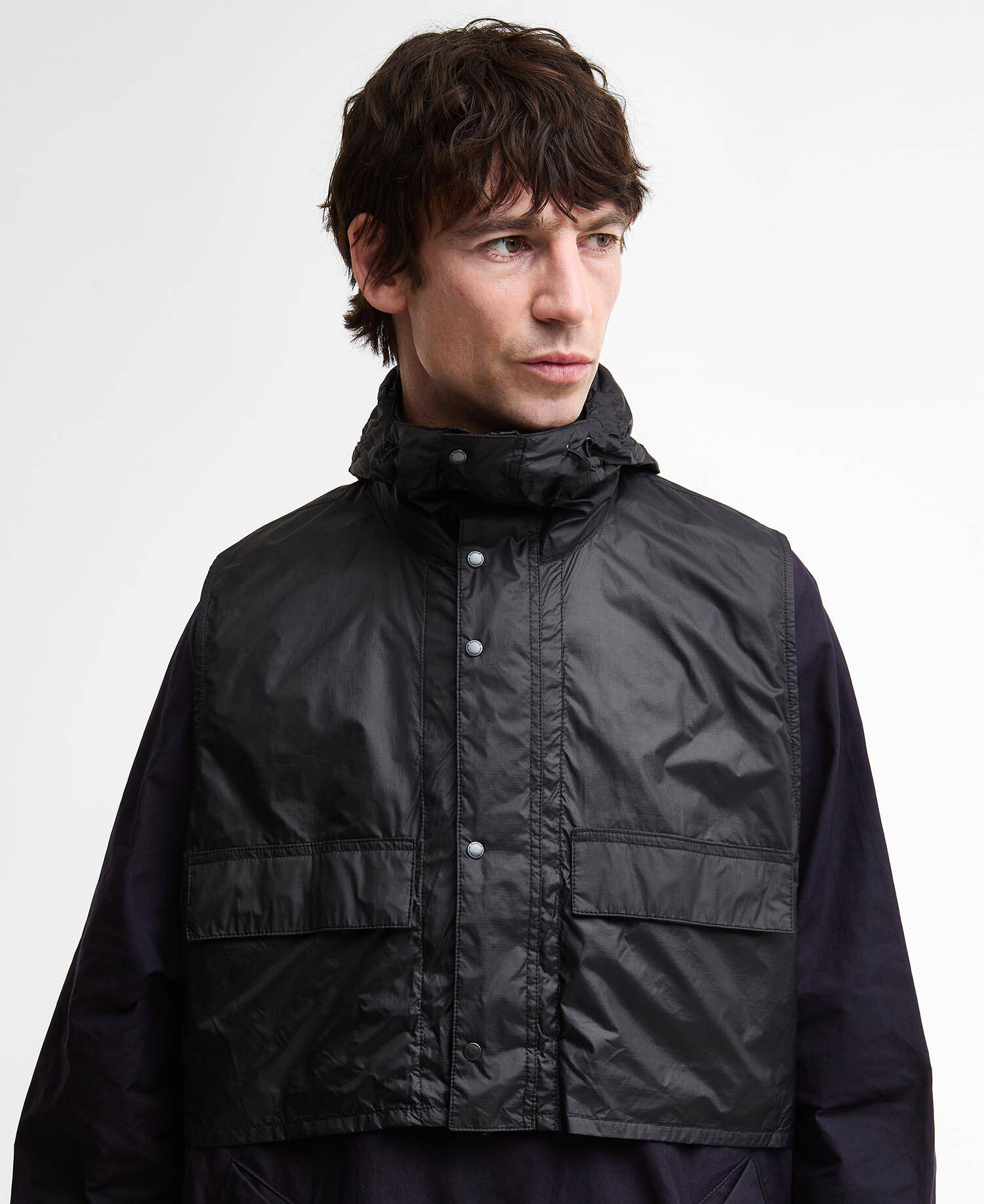Barbour x Kaptain Sunshine Freizeitjacke Transport Smock Dark Indigo image number 3