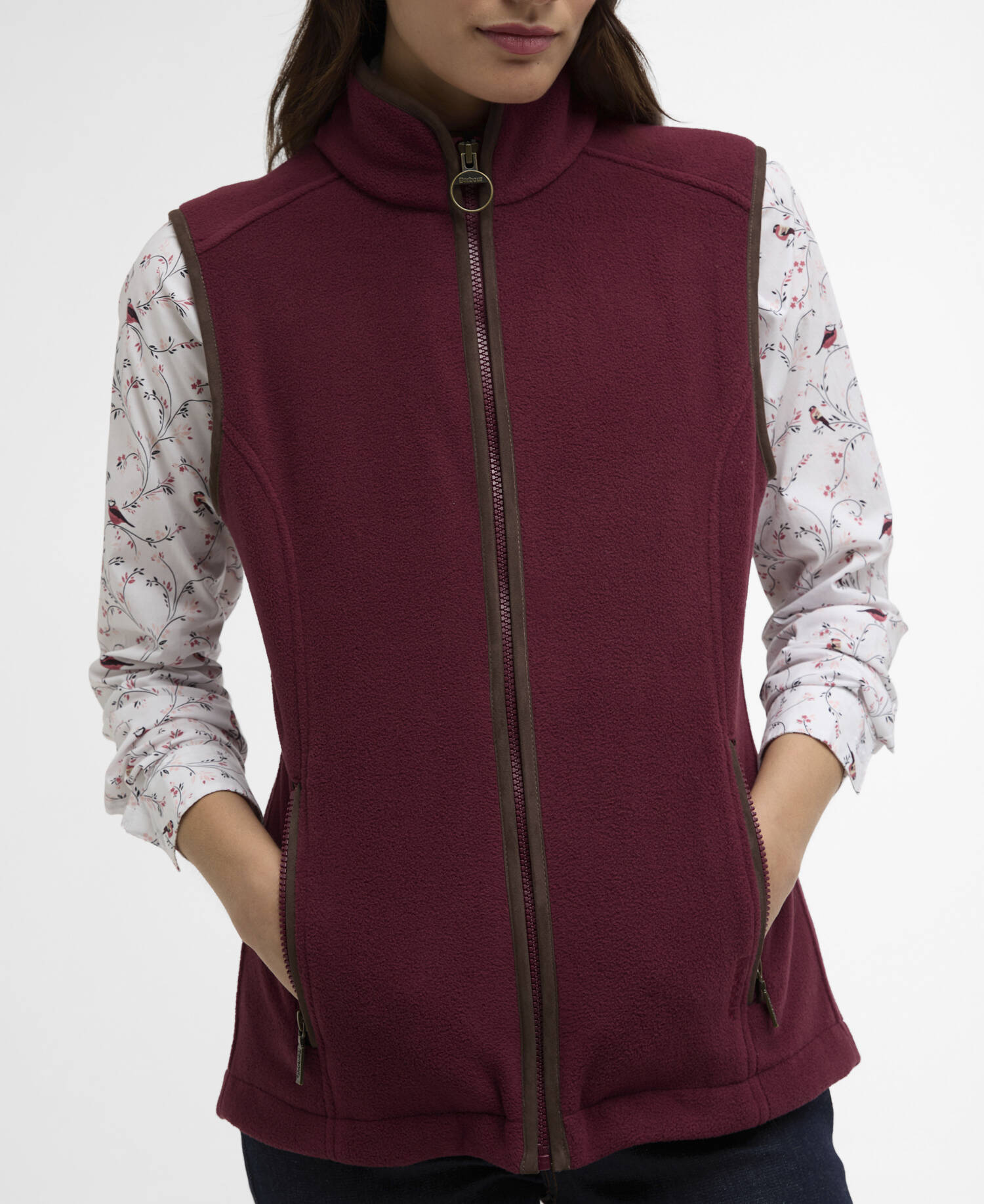 Country Colton Fleece Gilet Port image number 3