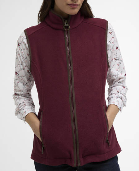 Country Colton Fleece Gilet Port