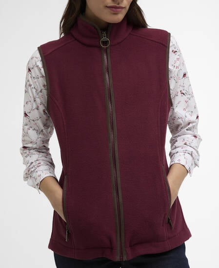 Country Colton Fleece Gilet Port