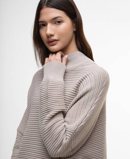 Kaia Funnel-Neck Jumper Oat