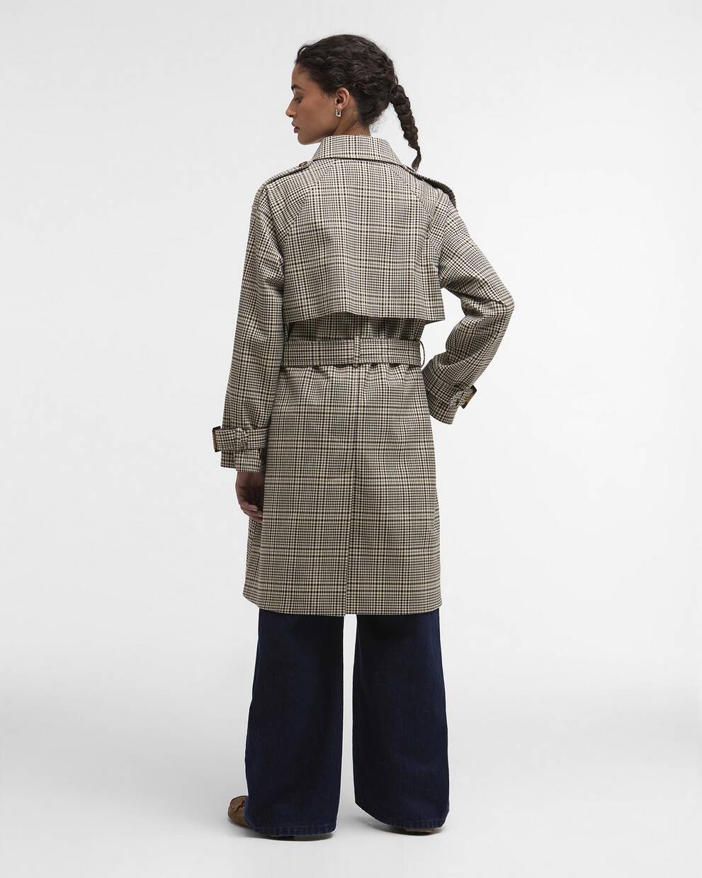 Maia Check Showerproof Trench Coat