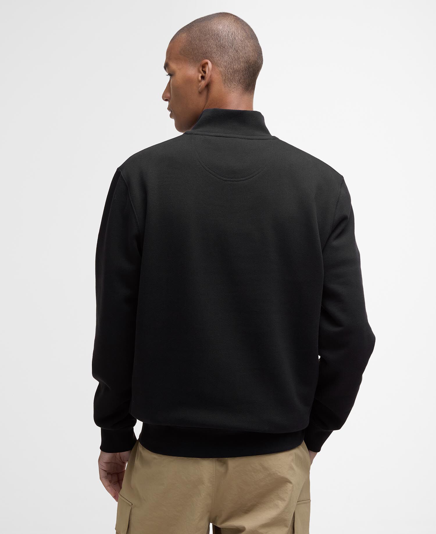 Lowgill Relaxed Quarter-Zip Sweatshirt Black
